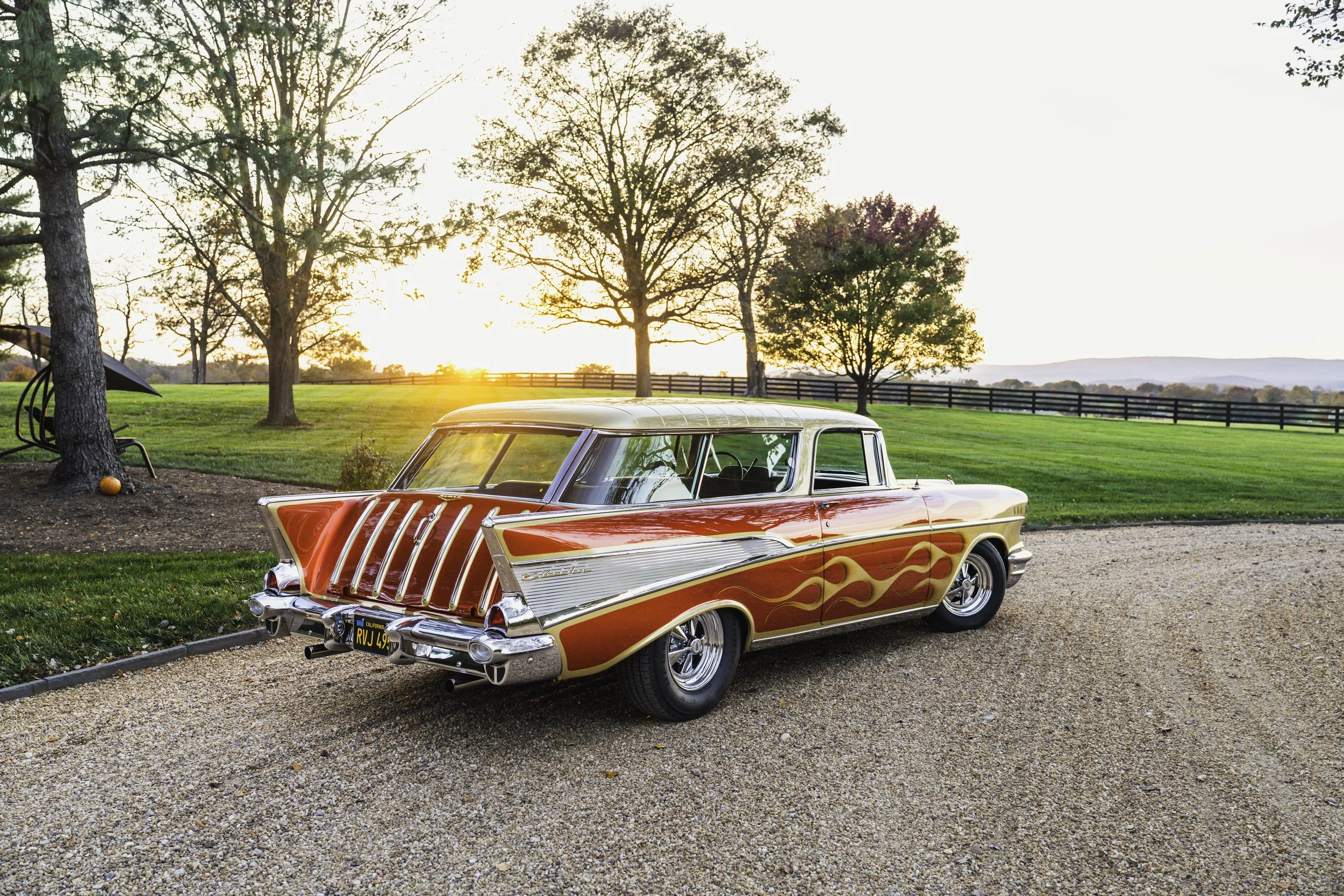 Chevrolet Nomad 1957 オレンジ 1957 Chevrolet Nomad - Orange 8518 — Callaway Classics - Classic